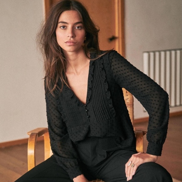 Sezane Tops - Sezane Mirta Blouse Size 36